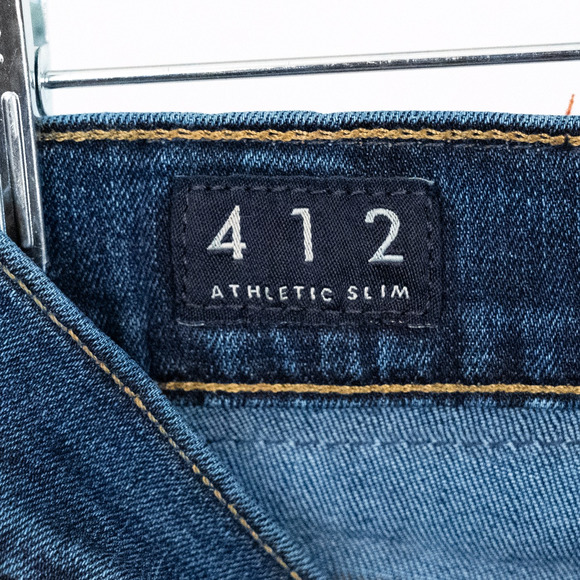 Lucky Brand Jeans Men's Size 36 x 33* Style 412 Athletic Slim Blue Denim Casual - Picture 5 of 8